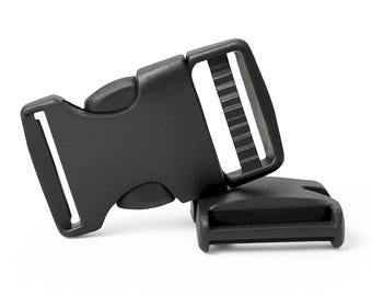 Pack of 10 Delrin Clips, Webbing side release Buckles, Belt, Strap, Back-Pack Clips - Pack of 10 25mm or 20mm