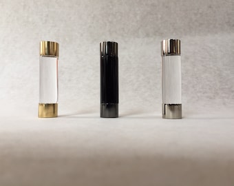 Acrylic Light Cord Pull: Metal End Caps, Bathroom Decor