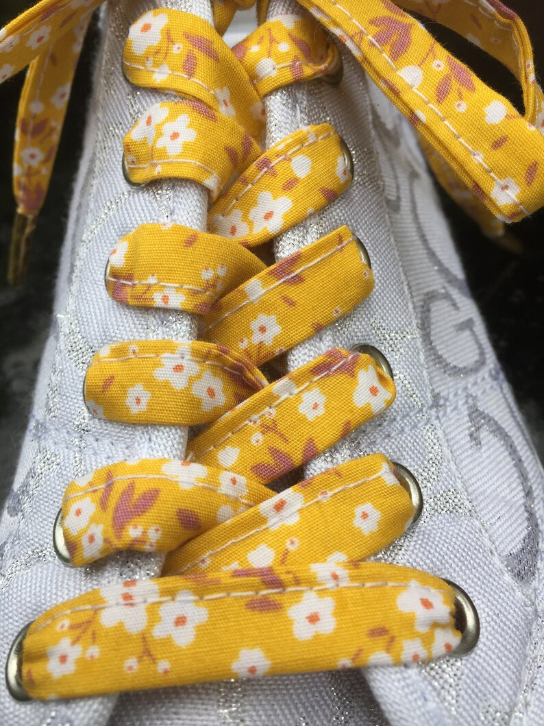 mustard yellow shoe laces