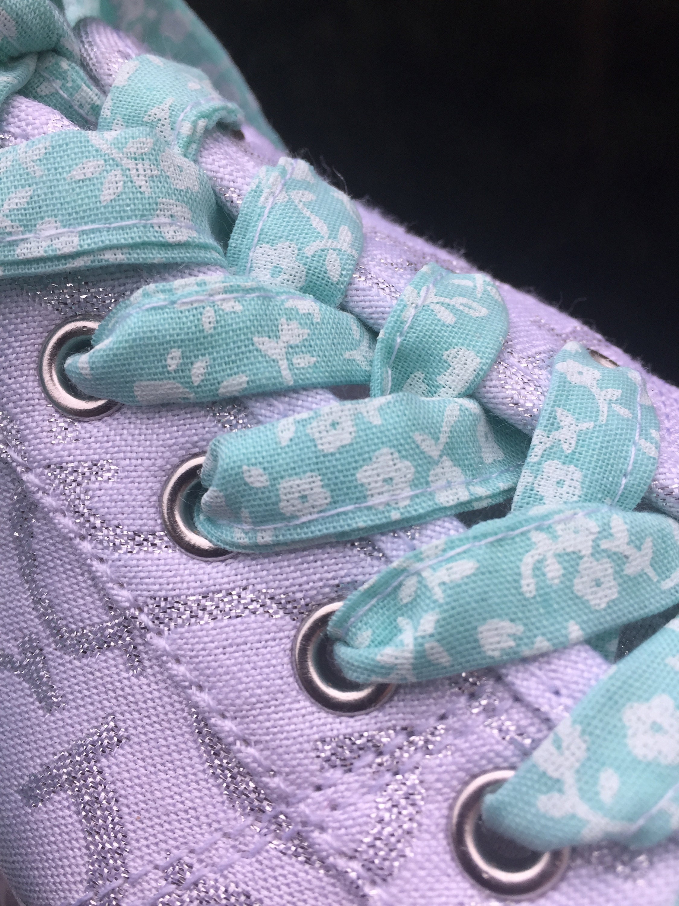 floral shoe laces