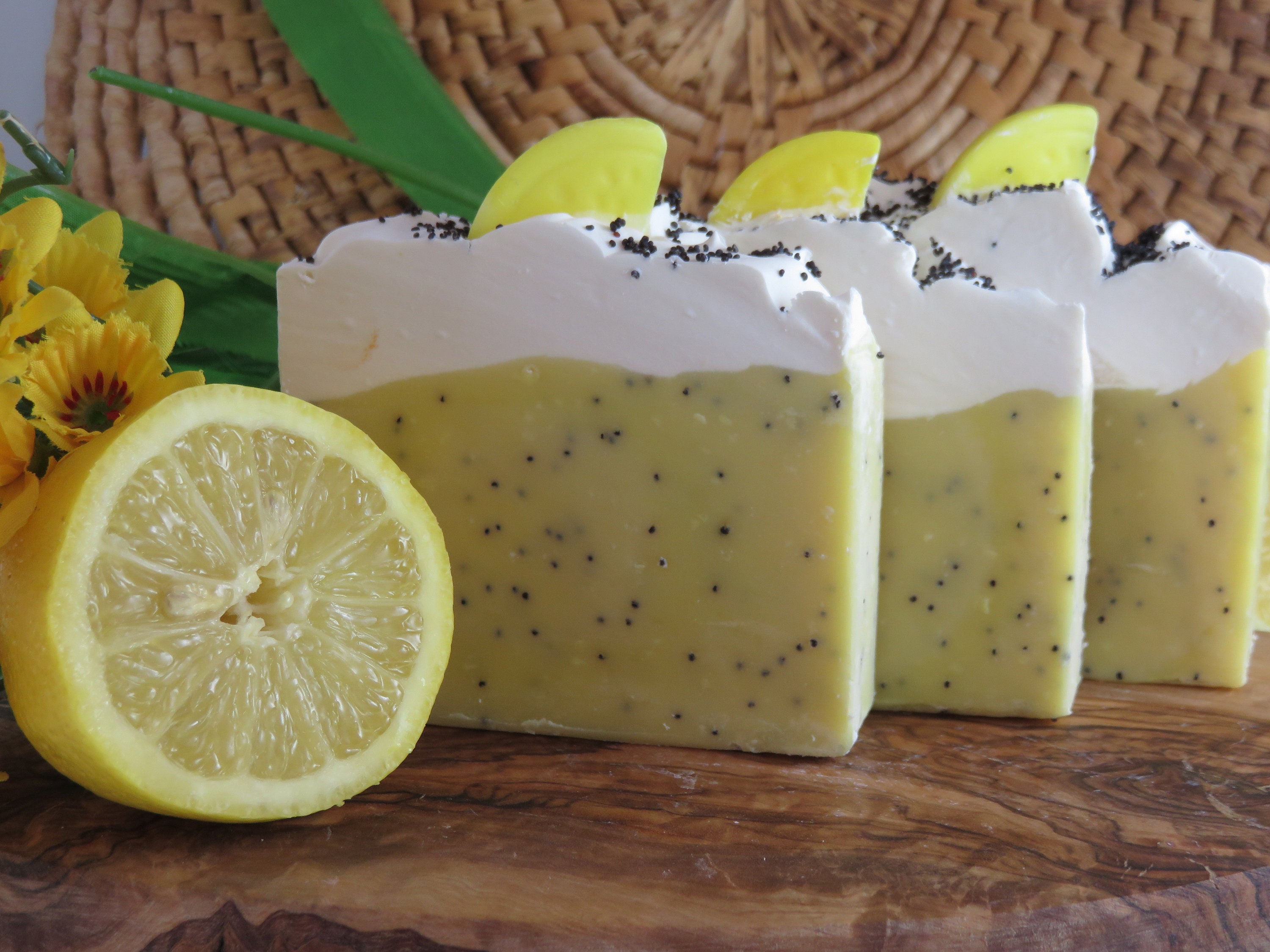 Lemon Poppy Seed Soap Natural Soap Handmade SoapBar Soap Etsy