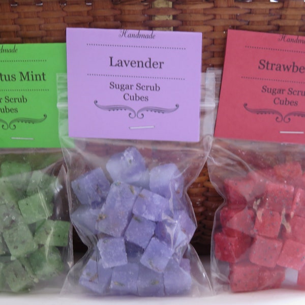 Sugar Scrub Cubes Etsy
