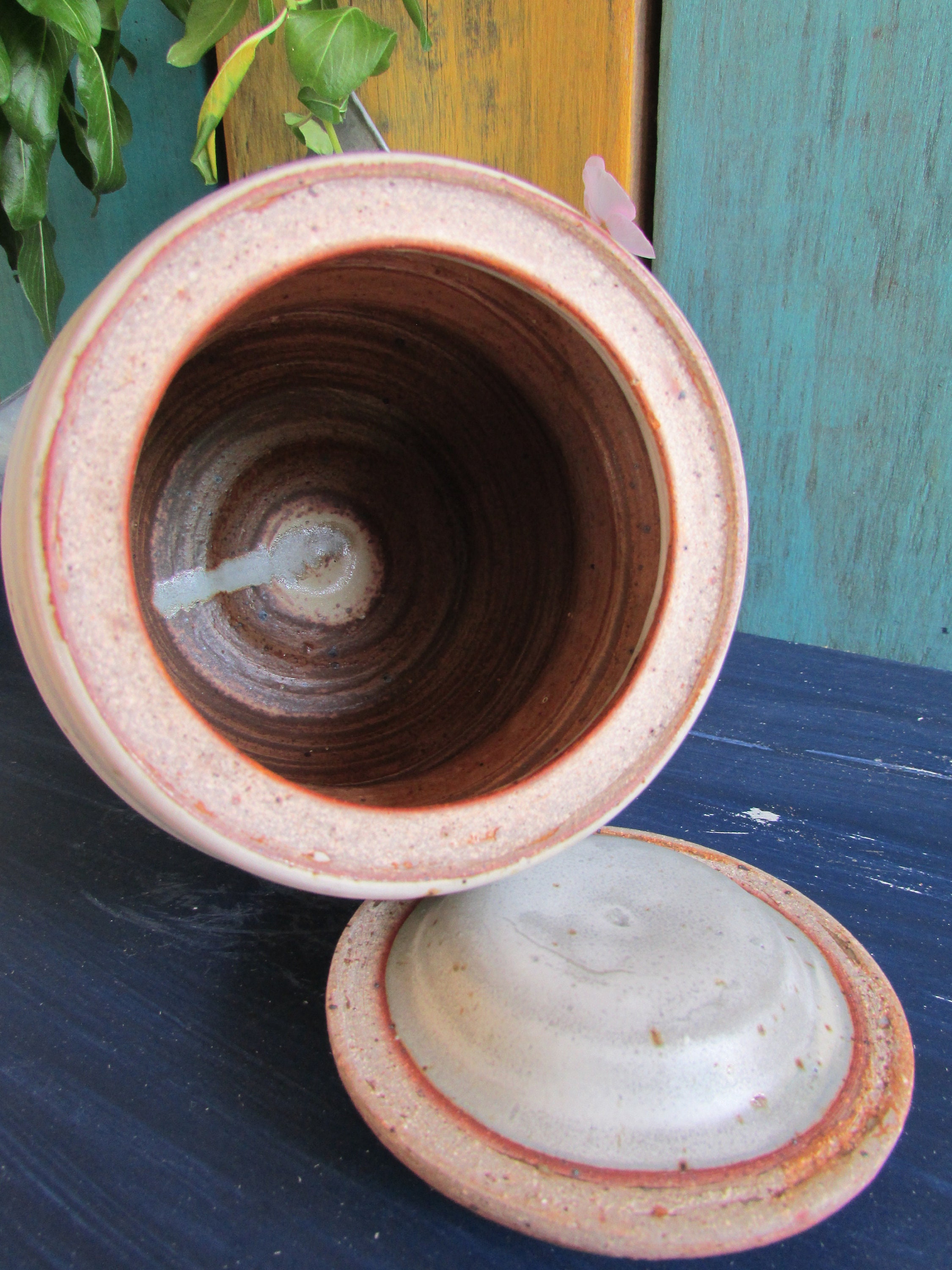 Tennessee Handmade Pottery Lidded Jar Ceramic Treat Stash Etsy