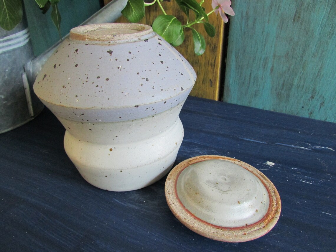 Tennessee Handmade Pottery Lidded Jar Ceramic Treat Stash Etsy