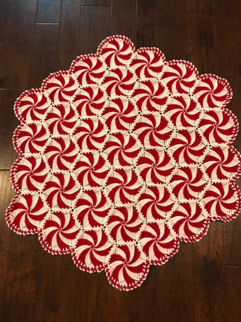 Peppermint Throw pattern only crochet pattern digital download to computer. For all peppermint patterns see all listing. image 3