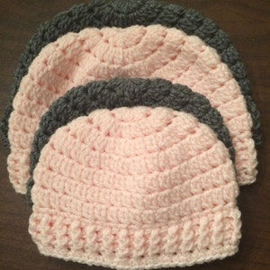 Crochet pattern for Beanie (preemie to Adult sizes included)