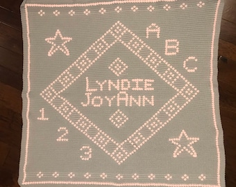 Puff “Baby” Crib Blanket Crochet Pattern