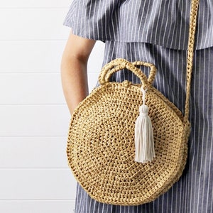 Crochet Pattern Mckenna Summer Round / Circle Bag / Purse image 7