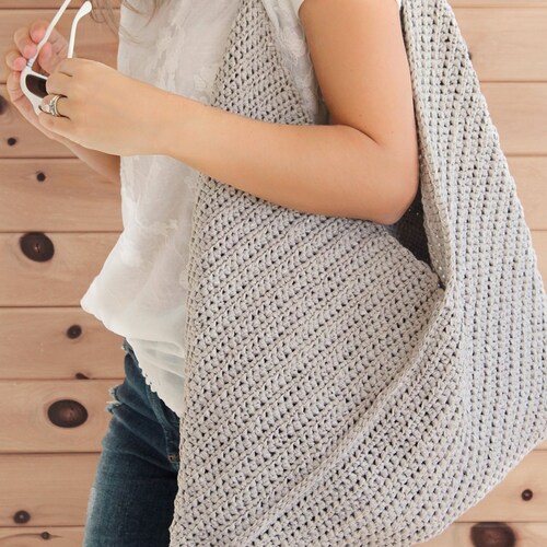 Basketweave Market Bag Crochet Pattern Etsy