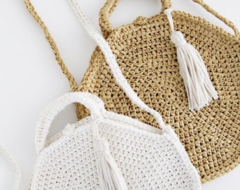Crochet Pattern - Mckenna Summer Round / Circle Bag / Purse