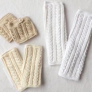 Crochet Pattern - Lennon Cable Leg Warmers and Boot Cuffs by Lakeside Loops (includes Baby, Toddler, Child, Teen & Adult sizes)