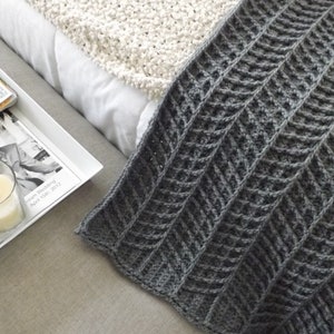 Crochet Pattern - Hayden Chevron Blanket/Afghan/Rug by Lakeside Loops (includes 3 sizes: stroller/baby blanket, crib blanket, and afghan)