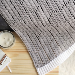 Häkelanleitung - Reese Modern Hexagon Chevron Decke von Lakeside Loops (4 Größen: Kinderwagen/Baby, Krippe/Lapghan, Königin und König)