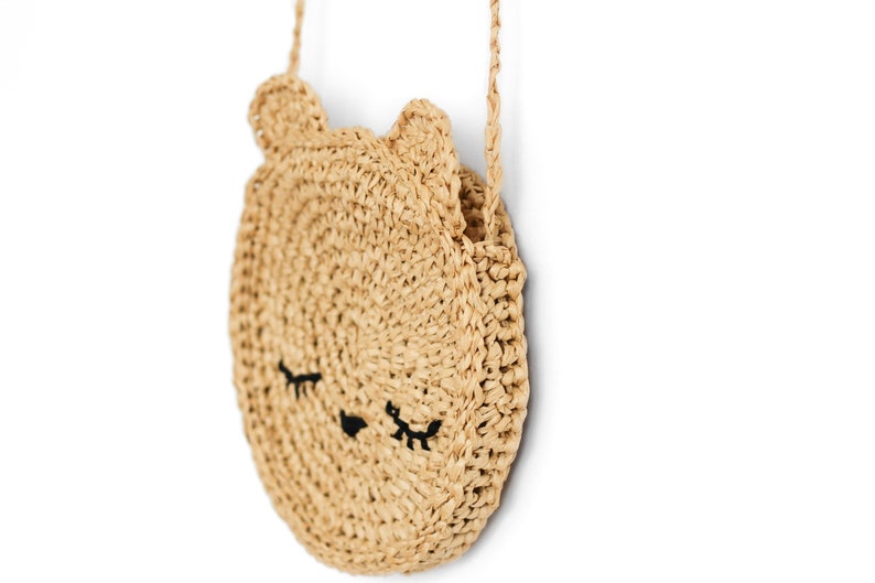 Crochet Pattern Blythe Kids Bunny Bear Purse by Lakeside Loops includes children's size only image 4
