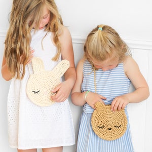 Crochet Pattern Blythe Kids Bunny Bear Purse by Lakeside Loops includes children's size only image 2