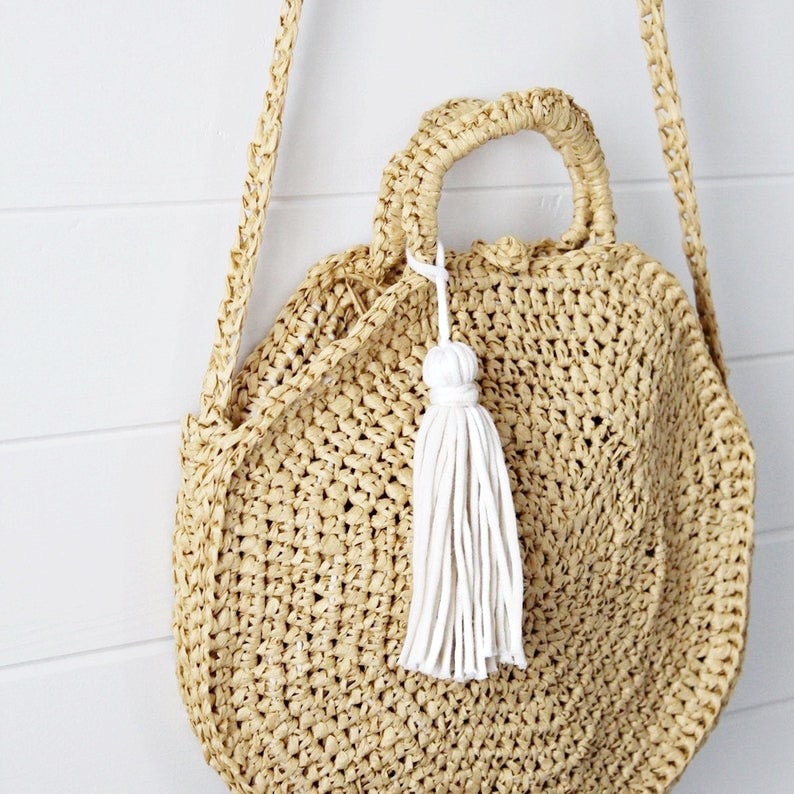 Crochet Pattern Mckenna Summer Round / Circle Bag / Purse image 6