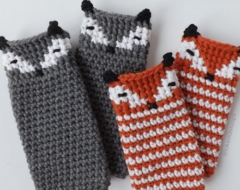 Crochet Pattern - Asher Fox/Animal Leg Warmer & Boot Cuff by Lakeside Loops (includes 5 sizes: Toddler to Adult)