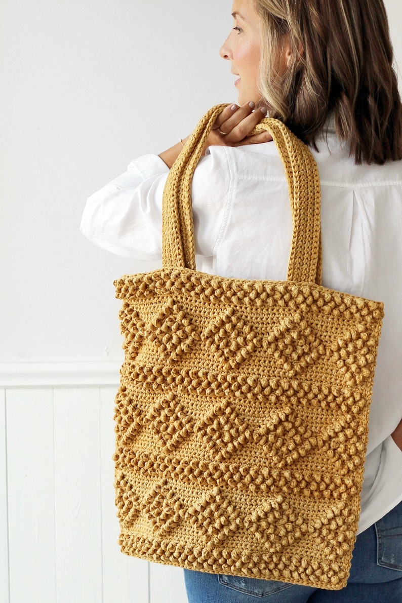 Häkelanleitung Adilyn Boho Market Tote Bag von Lakeside Loops Bild 7