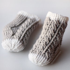 Crochet Pattern Harlow Cable Socks by Lakeside Loops includes 11 sizes Baby 6 Months through to Mens/Womens Adult sizes image 4