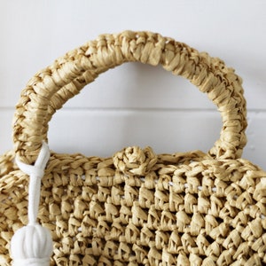 Crochet Pattern Mckenna Summer Round / Circle Bag / Purse image 3