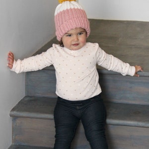 Crochet Pattern Vaughn Ribbed Hat Bootie Slipper Set includes Baby and Toddler sizes image 2