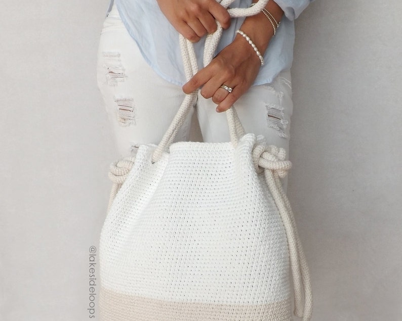 Crochet Pattern Bryce Crochet Bag/Purse by Lakeside Loops includes Adult & Child size image 3