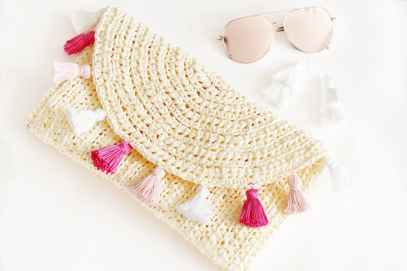 Crochet Pattern Evelyn Crochet Summer Clutch by Lakeside Loops image 6