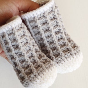 Crochet Pattern Watson Waffle Socks by Lakeside Loops image 4