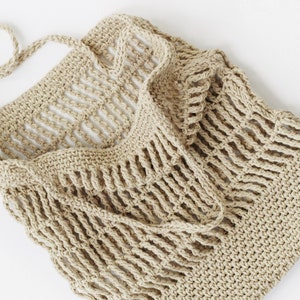Häkelanleitung - Zoey Mesh Market Bag von Lakeside Loops (DIY Reusable Shopper / Tote)