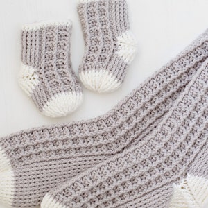 Crochet Pattern Watson Waffle Socks by Lakeside Loops image 3