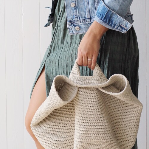 Crochet Pattern Spencer Market Bag by Lakeside Loops Etsy
