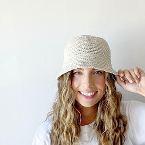 Crochet Pattern - Grayson Summer/Vacation Bucket Hat par Lakeside Loops (Adulte, Enfants/Enfants, Tailles de poupée)