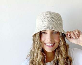 Crochet Pattern - Grayson Summer/Vacation Bucket Hat by Lakeside Loops (Adult, Kids/Childrens, Doll sizes)