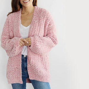 Crochet Pattern - Delaney Velvet Cardigan by Lakeside Loops (Sizes: Womens XS to 5XL)