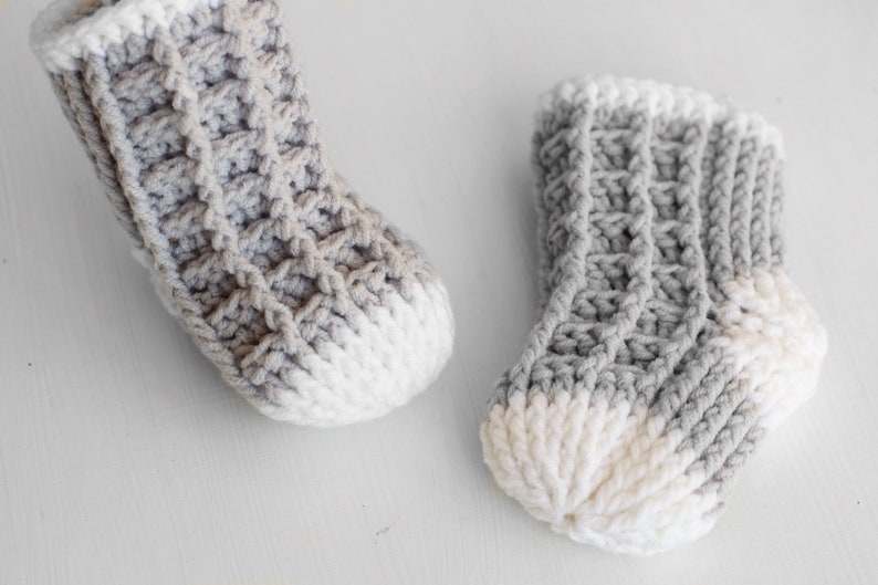 Crochet Pattern Watson Waffle Socks by Lakeside Loops image 7