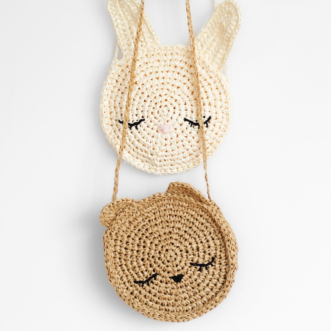 Crochet Pattern Blythe Kids Bunny Bear Purse by Lakeside - Etsy