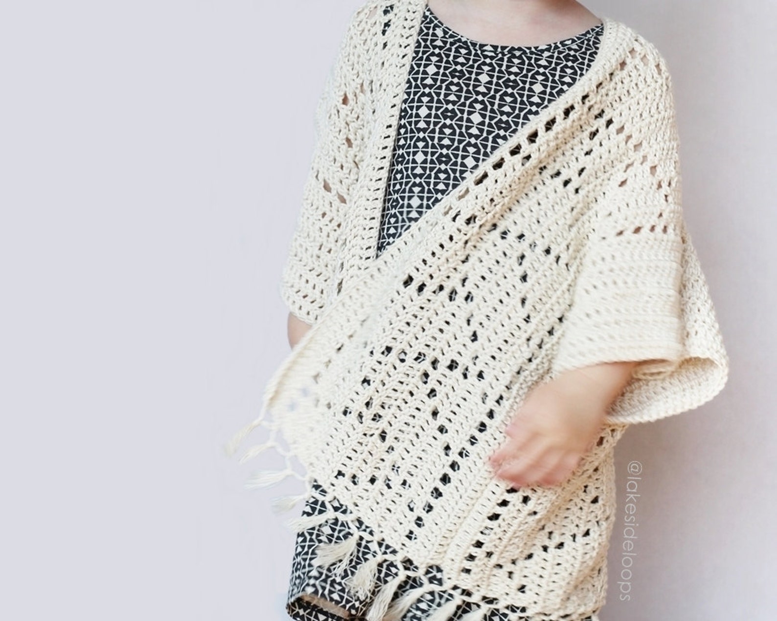 Crochet Pattern Kenzie Kimono by Lakeside Loops includes 5 Etsy