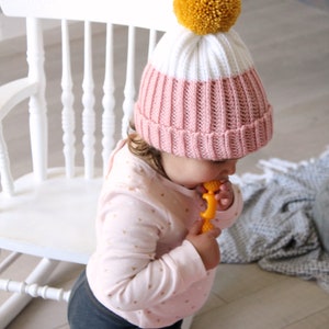 Crochet Pattern Vaughn Ribbed Hat Bootie Slipper Set includes Baby and Toddler sizes image 4