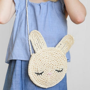 Crochet Pattern Blythe Kids Bunny Bear Purse by Lakeside Loops includes children's size only image 3