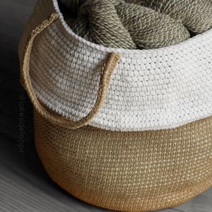 Crochet Pattern Monroe Belly Basket image 6