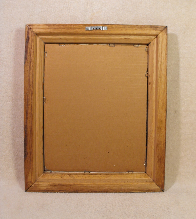 Heavy Finished Solid Oak Wood Picture Frames with Glass Insert for Crafts Repurpose or to Frame your Own Creation or Picture-Photo