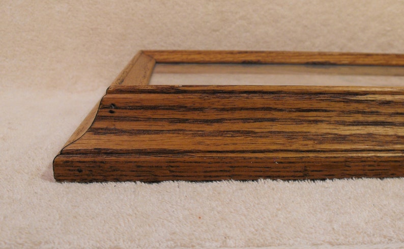 Heavy Finished Solid Oak Wood Picture Frames with Glass Insert for Crafts Repurpose or to Frame your Own Creation or Picture-Photo