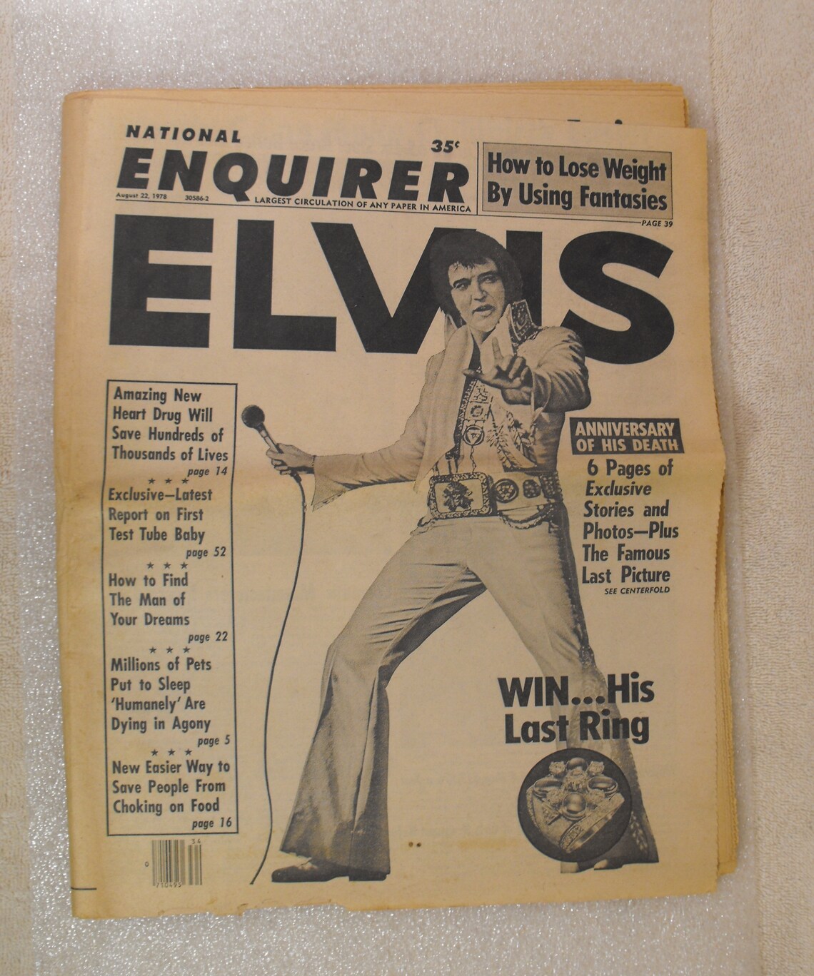 National Enquirer Weekly Tabloid Magazine . August 22 1978 . Etsy