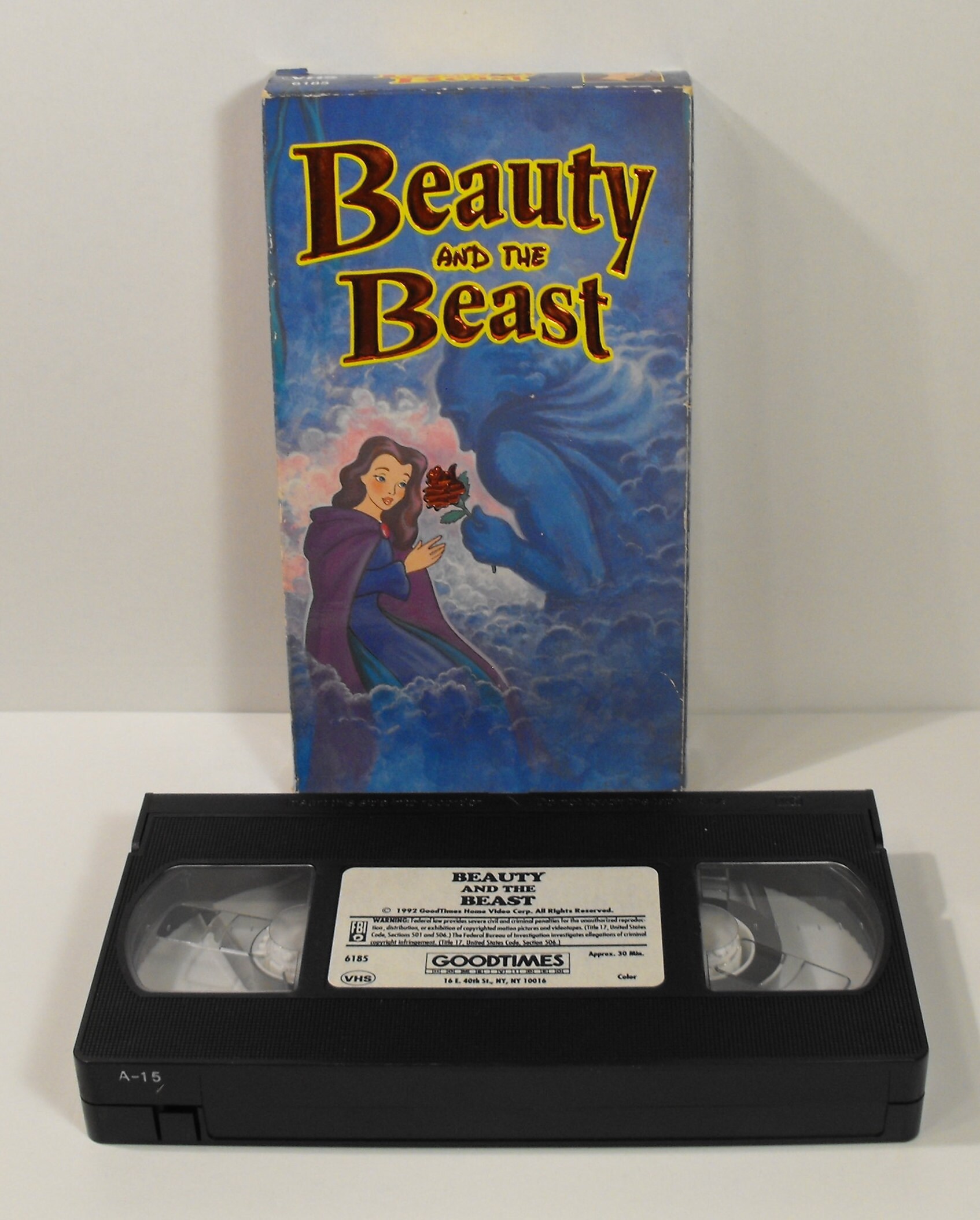 Beauty and The Beast Recorded on VHS Cassette Tape by Good Etsy