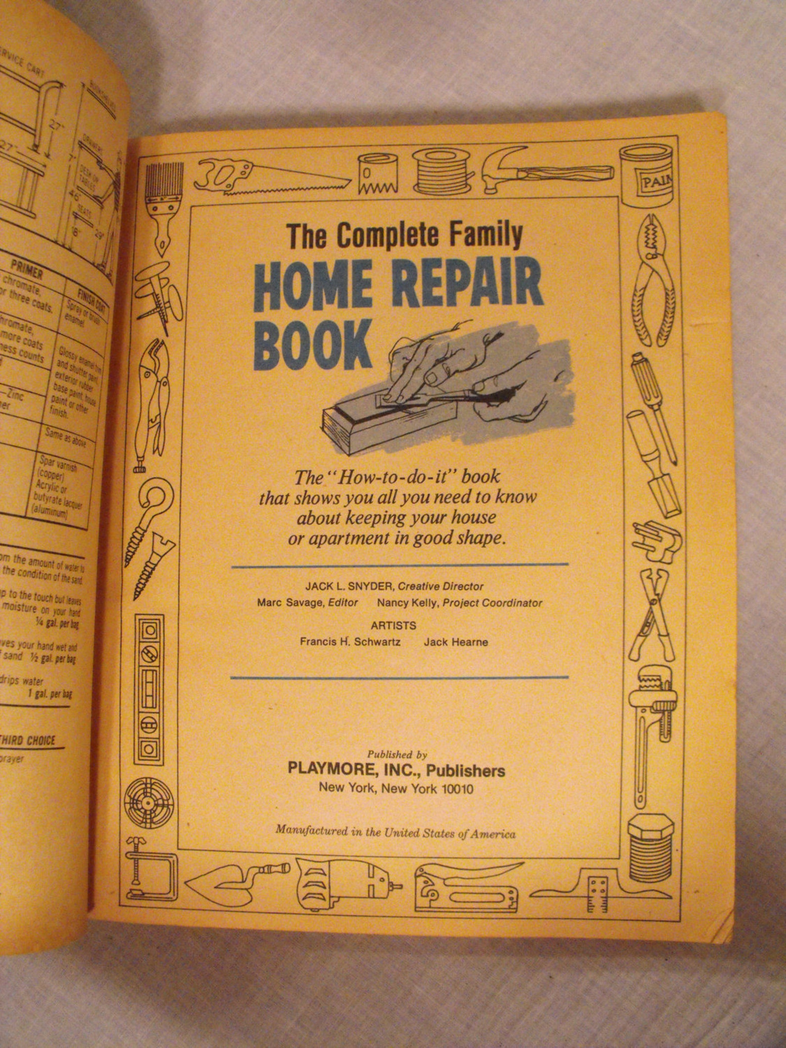Vintage 1980 Complete Home Repair Book .. The How to Do it Etsy