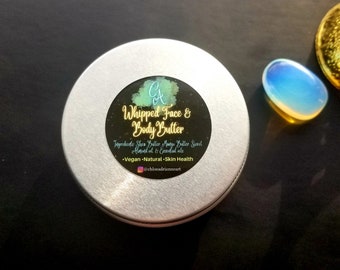 Whipped Face & Body Butter - Vegan, Moisturizing, Non-Greasy, All Skin Types