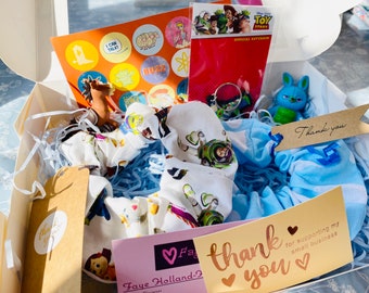 Toy Story Disney Scrunchies Geïnspireerd Geschenkdoos, Woody, Buzz, Haarcadeau, Cadeaus voor haar, Tiener, Pixar Verjaardagscadeautjes