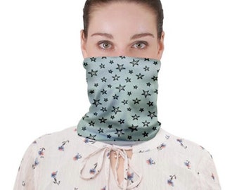 Stars Neck Gaiter, Bandana Face Cover snood mask