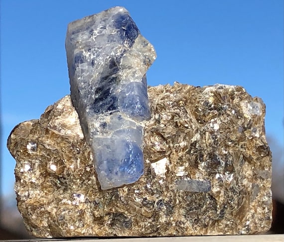 Natural Sapphire in Matrix - Etsy