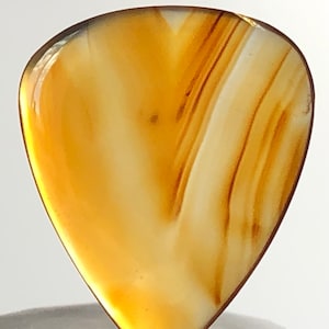 Montana Banded Carnelian Agate From The BlazeNGems Mine/Custom Guitar Pick By Blaze
